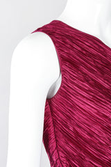 Recess Los Angeles Vintage Mary McFadden One-Shoulder Colorblock Gown