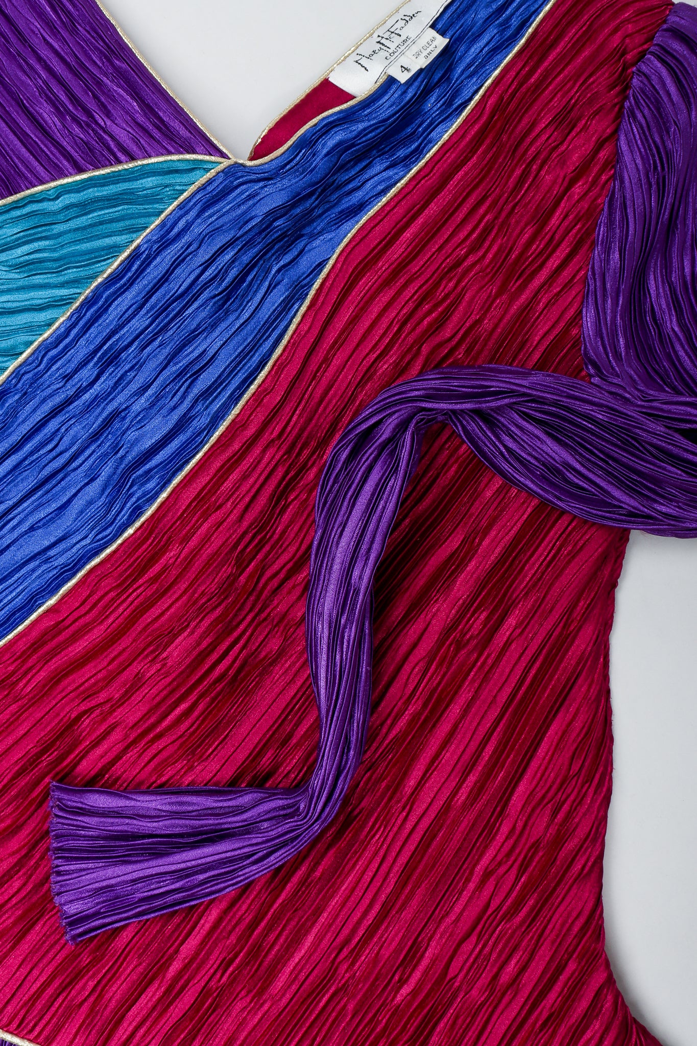 Vintage Mary McFadden Pleated Fabric colors