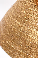 Vintage Maybelle Marie Birch 1945 Fruit Basket Gold Straw Bucket Hat detail @ Recess LA