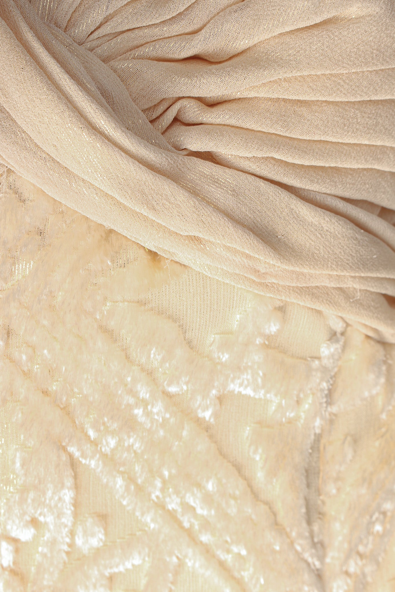 Vintage Michael Casey Velvet Fleur Burnout Silk Dress gathered/velvet detail @ Recess LA