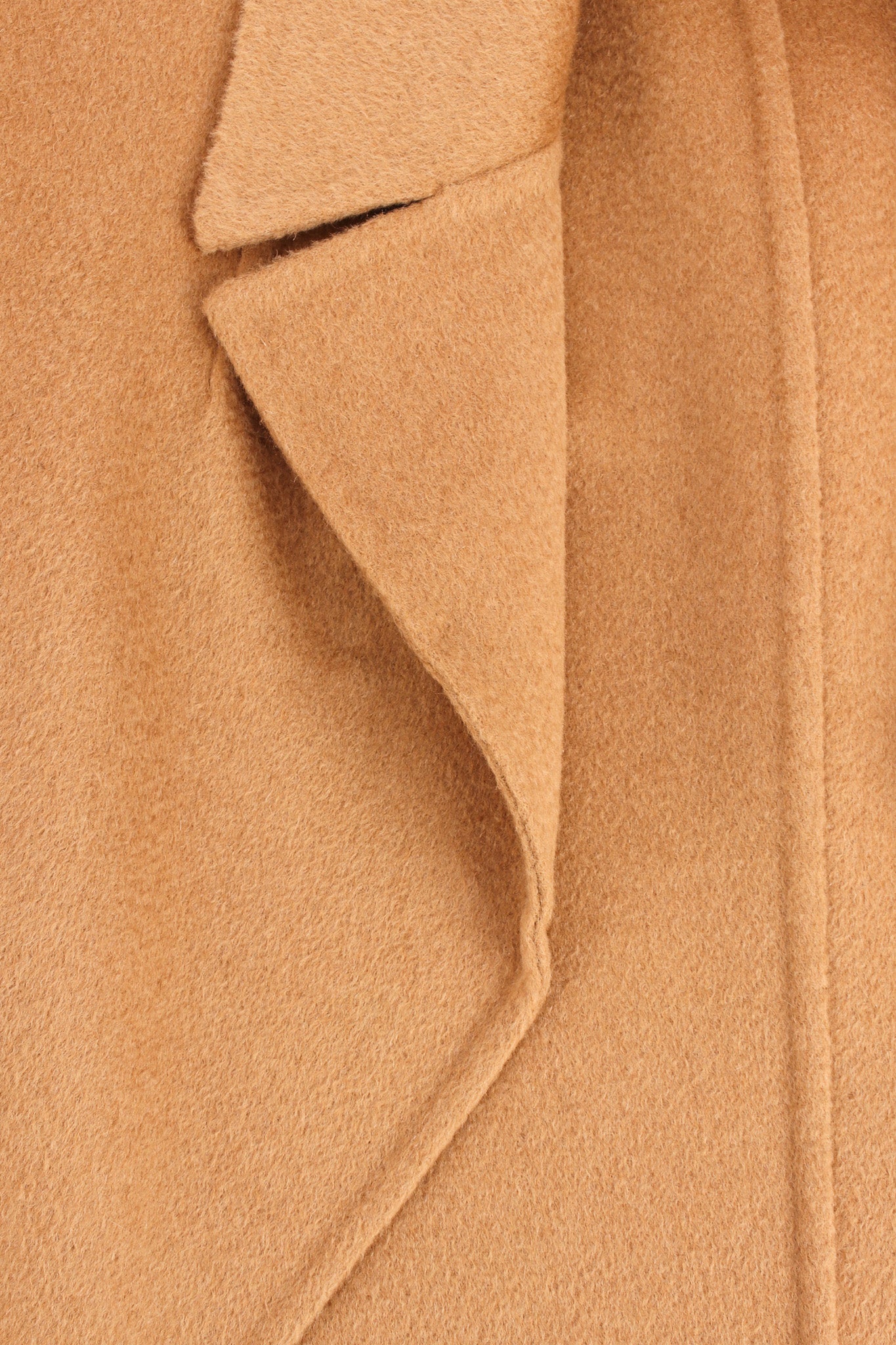 Vintage Michael Kors Camel Cashmere Jacket & Skirt Set jacket lapel @ Recess LA