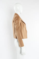 Vintage Michael Kors Camel Cashmere Jacket & Skirt Set mannequin jacket side @ Recess LA