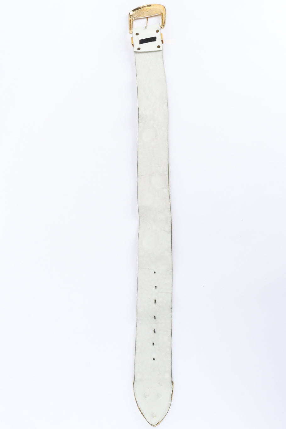 Vintage Michael Morrison MX Pearl Crystal Studded Leather Belt back belt @ Recess LA