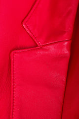 Vintage North Beach Leather by Michael Hoban Leather Suit stain on lapel