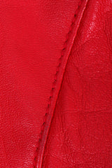 Vintage North Beach Leather by Michael Hoban Leather Suit scuff/marks on seaming at back R shoulder