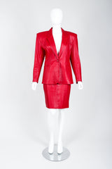 Vintage North Beach Leather by Michael Hoban\ Leather Suit on Mannequin front at Recess