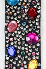 Vintage Michael Morrison MX Rainbow Candy Jewel Studded Belt gems