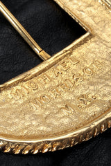 Vintage Michael Morrison Signature stamp on belt