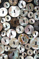 Vintage Michael Morrison Pearl Button leather jacket button detail