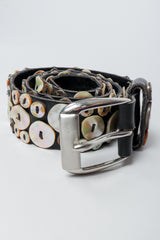 Vintage Michael Morrison Pearl Button Belt coil