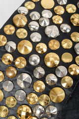 Vintage Michael Morrison MX Extra-Wide Leather Stud Belt Stud Detail