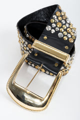 Vintage Michael Morrison MX Extra-Wide Leather Stud Belt at Recess Los Angeles
