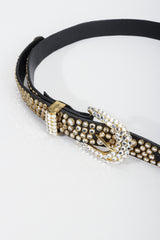 Vintage Michael Morrison MX Skinny Rhinestone Studded Belt at Recess Los Angeles