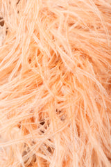 Vintage Lillie Rubin Lioness Burnout FeatherJacket ostrich feather close up