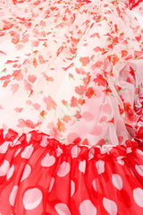 Vintage Mignon Blooming Polka Dot Dress print/fabric detail @ Recess LA