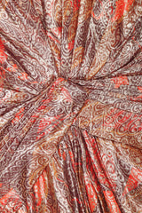 Recess Los Angeles Vintage Mignon Brocade Lamé Waist Wrap Dress