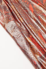 Recess Los Angeles Vintage Mignon Brocade Lamé Waist Wrap Dress