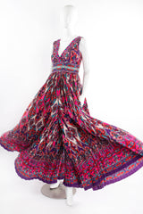 Vintage Mignon Jeweled & Studded Botanical Jumpsuit mannequin angle @ Recess LA