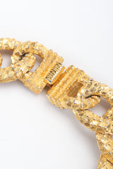 Recess Los Angeles Vintage Mimi Di N Niscemi Textured Curb Chain Collar Nugget Necklace