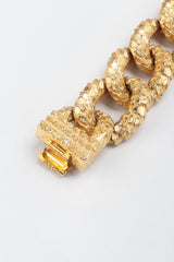 Recess Los Angeles Vintage Mimi Di N Niscemi Textured Curb Chain Collar Nugget Necklace