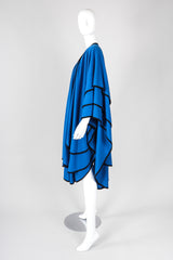 Recess Los Angeles Vintage Mimi Trujillo Layered Waterfall Petal Wool Knit Cape