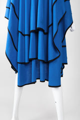 Recess Los Angeles Vintage Mimi Trujillo Layered Waterfall Petal Wool Knit Cape