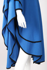 Recess Los Angeles Vintage Mimi Trujillo Layered Waterfall Petal Wool Knit Cape