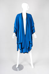 Recess Los Angeles Vintage Mimi Trujillo Layered Waterfall Petal Wool Knit Cape