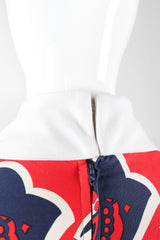 Recess Los Angeles Vintage Oscar de la Renta Shawl Collar Floral Dress