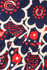 Recess Los Angeles Vintage Oscar de la Renta Shawl Collar Floral Dress