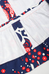 Recess Los Angeles Vintage Oscar de la Renta Shawl Collar Floral Dress