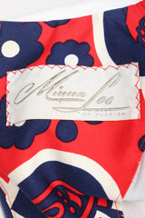 Recess Los Angeles Vintage Oscar de la Renta Shawl Collar Floral Dress