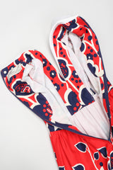 Recess Los Angeles Vintage Oscar de la Renta Shawl Collar Floral Dress