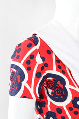 Recess Los Angeles Vintage Oscar de la Renta Shawl Collar Floral Dress