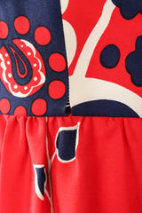 Recess Los Angeles Vintage Oscar de la Renta Shawl Collar Floral Dress