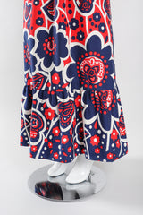 Recess Los Angeles Vintage Oscar de la Renta Shawl Collar Marimekko Floral Dress