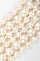 Recess Designer Consignment Vintage Miriam Haskell Pearl Flower Choker Necklace Los Angeles Resale