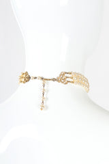 Recess Designer Consignment Vintage Miriam Haskell Pearl Flower Choker Necklace Los Angeles Resale