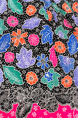 Vintage Miss O Oscar de la Renta Wax Floral Print Skirt fabric print at Recess LA