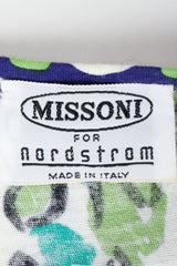 Vintage Missoni Europe Cotton Dress Label at Recess LA