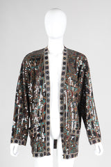 Recess Los Angeles Vintage Missoni 3-piece Moroccan Print Sequin Silk Leisure Set