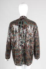 Recess Los Angeles Vintage Missoni 3-piece Moroccan Print Sequin Silk Leisure Set