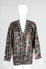 Recess Los Angeles Vintage Missoni 3-piece Moroccan Print Sequin Silk Leisure Set