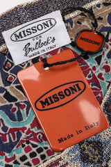 Recess Los Angeles Vintage Missoni 3-piece Moroccan Print Sequin Silk Leisure Set