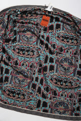 Recess Los Angeles Vintage Missoni 3-piece Moroccan Print Sequin Silk Leisure Set