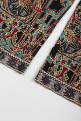 Recess Los Angeles Vintage Missoni 3-piece Moroccan Print Sequin Silk Leisure Set