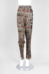 Recess Los Angeles Vintage Missoni 3-piece Moroccan Print Sequin Silk Leisure Set