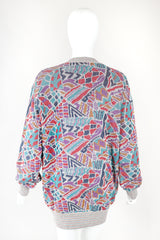 Recess Designer Consignment Vintage Missoni Geometric Double Knit Grandpa Cardigan Sweater Los Angeles Resale