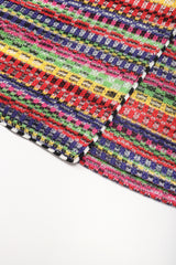 Recess Designer Consignment Vintage Missoni Rainbow TV Static Color Bars Knit Dress Los Angeles Resale