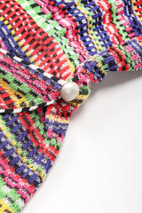 Recess Designer Consignment Vintage Missoni Rainbow TV Static Color Bars Knit Dress Los Angeles Resale